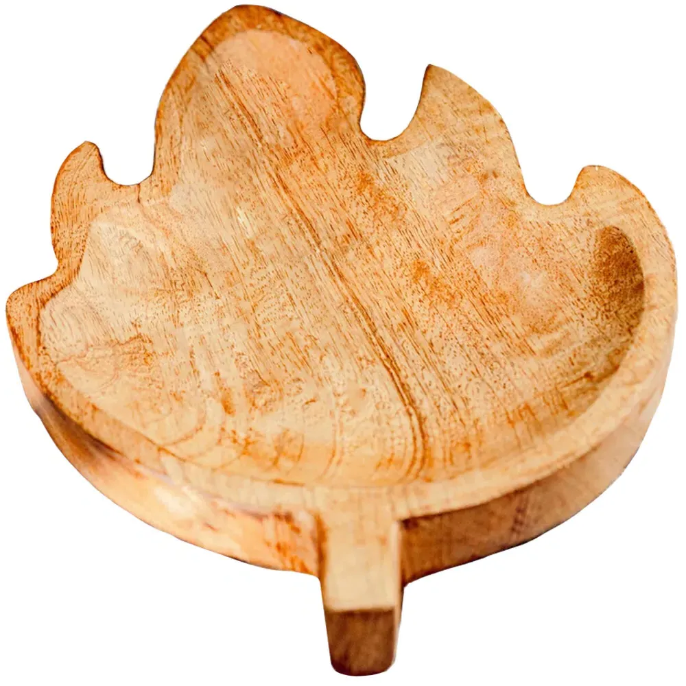 Marco Paul Leaf Tray - Brown, Mango Wood image