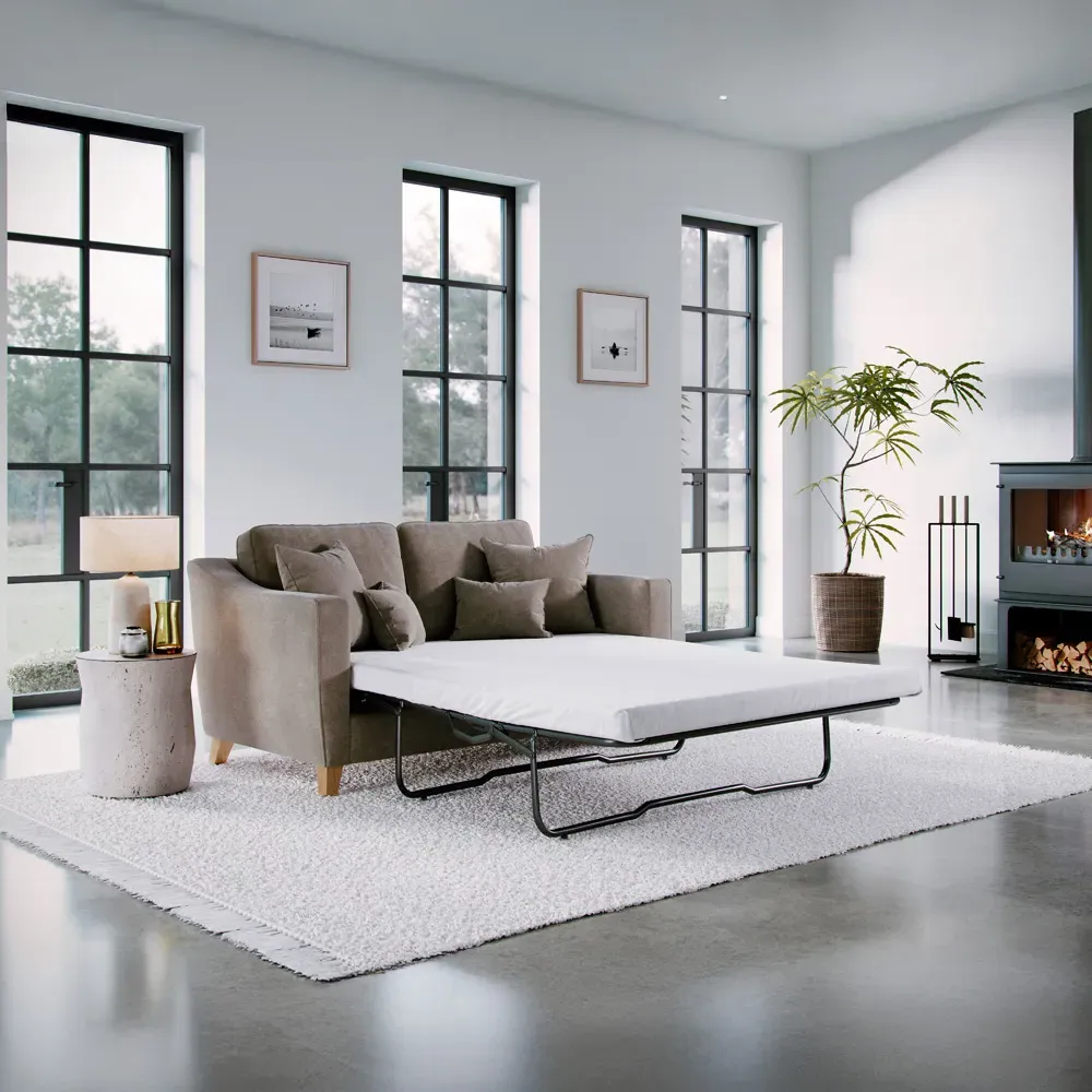 2-Seater City Fossil Sofa Bed - Blonde