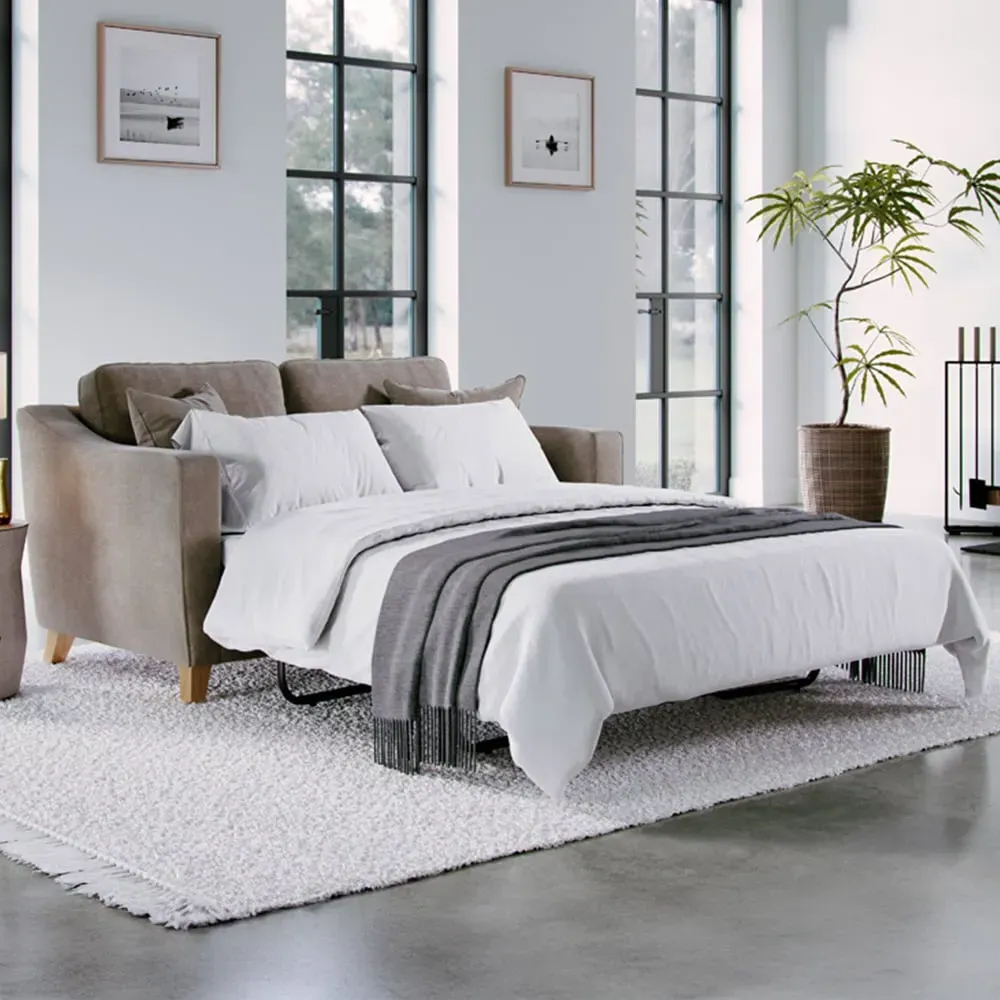 2-Seater City Fossil Sofa Bed - Blonde