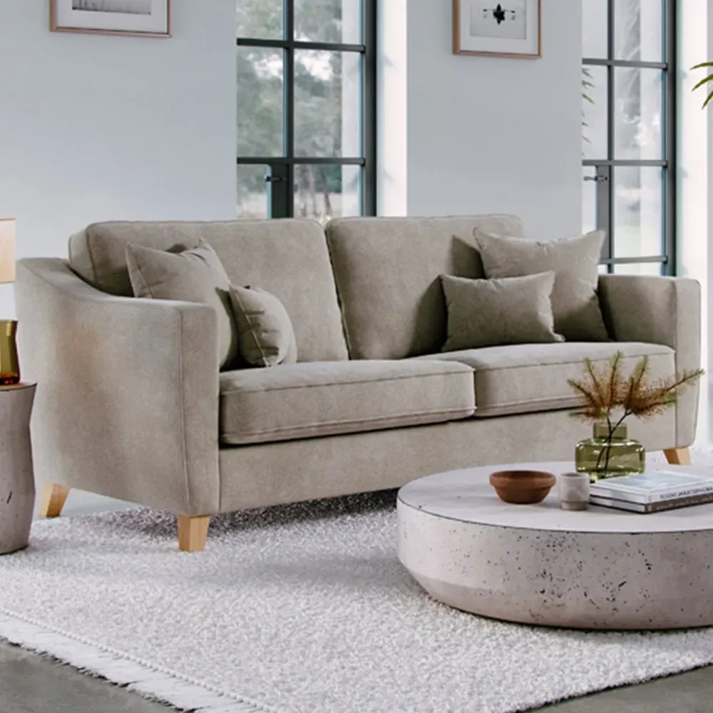 2-Seater Large City Stone Sofa - Blonde