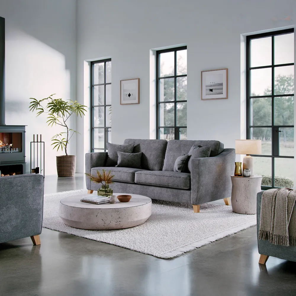 2-Seater Large Sofa - Grey