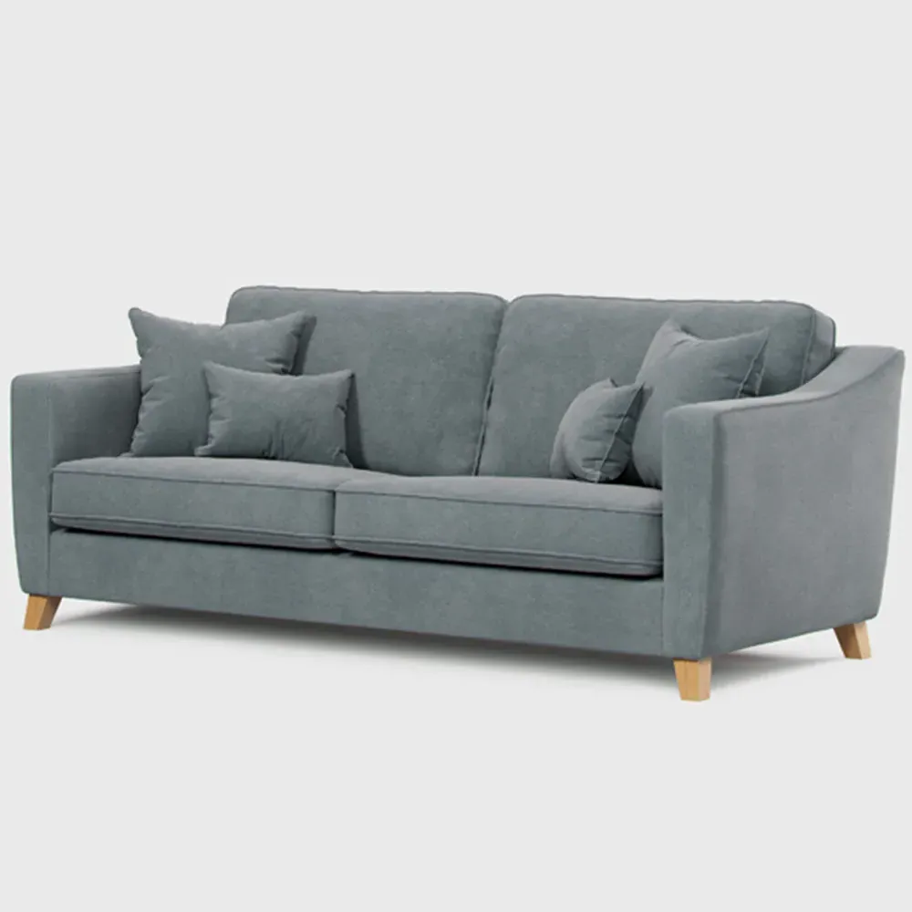 2-Seater Large Sofa - Grey, Denim