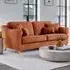 2 Seater Large Sofa - Terracotta