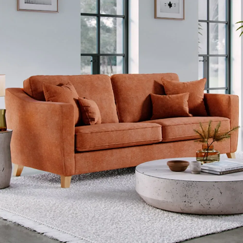 2 Seater Large Sofa - Terracotta