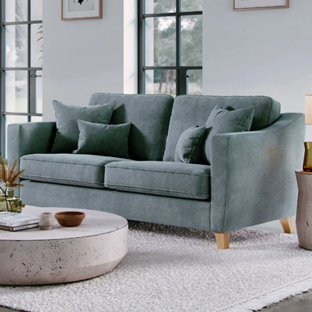 2-Seater Medium Sofa - Grey, Denim