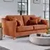 2 Seater Medium Sofa - Terracotta