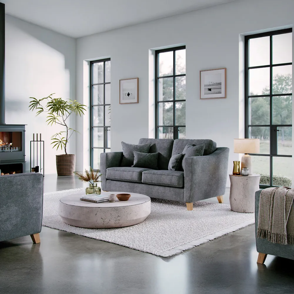 2-Seater Small Sofa - Grey