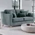 2-Seater Small Sofa - Grey, Denim