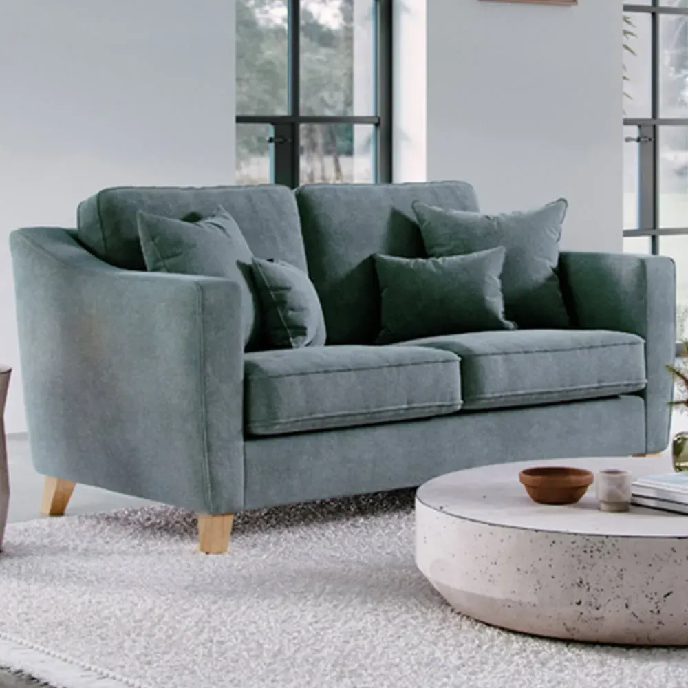 2-Seater Small Sofa - Grey, Denim image
