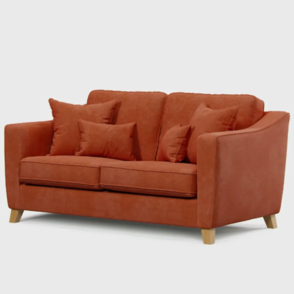 2 Seater Small Sofa - Terracotta