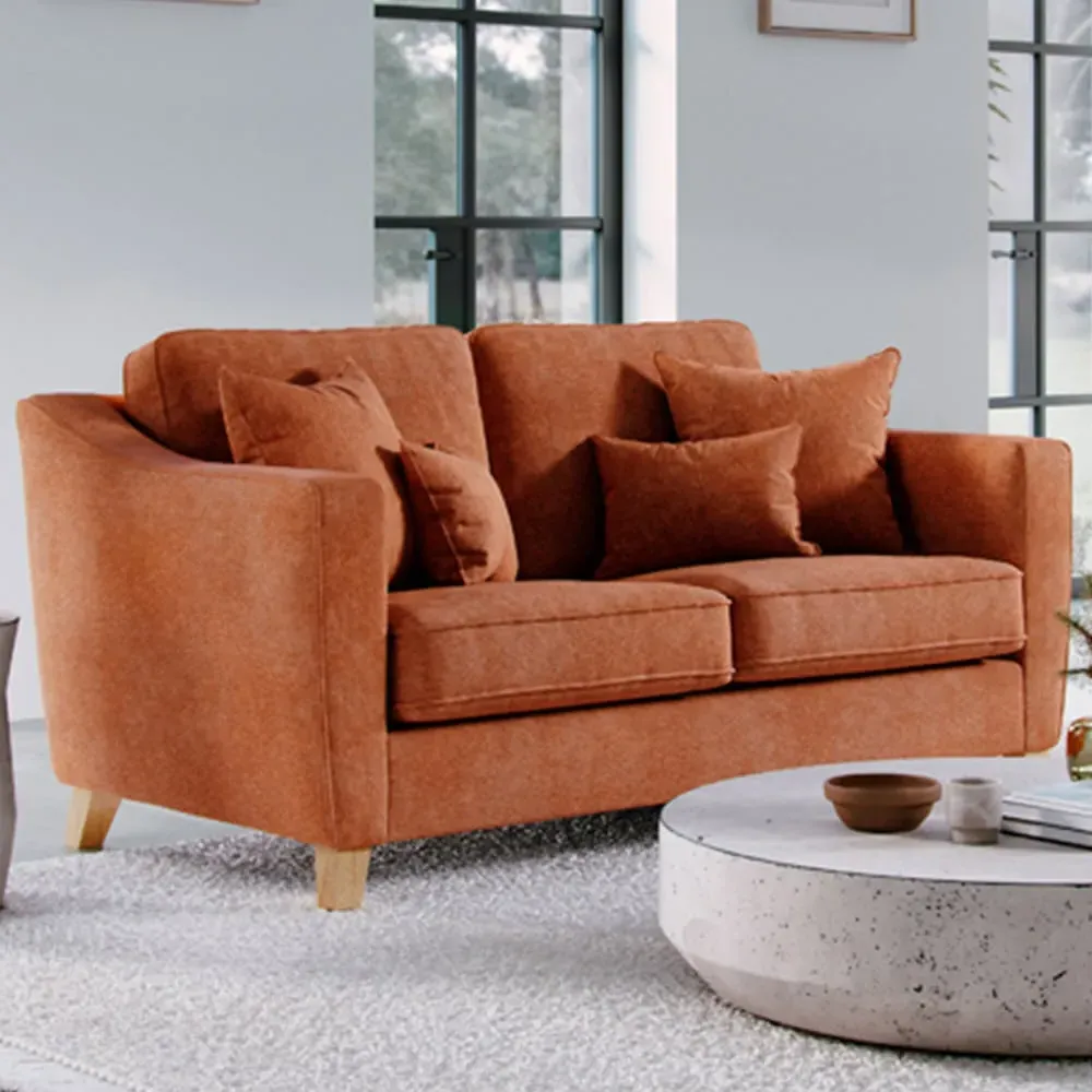 2 Seater Small Sofa - Terracotta image