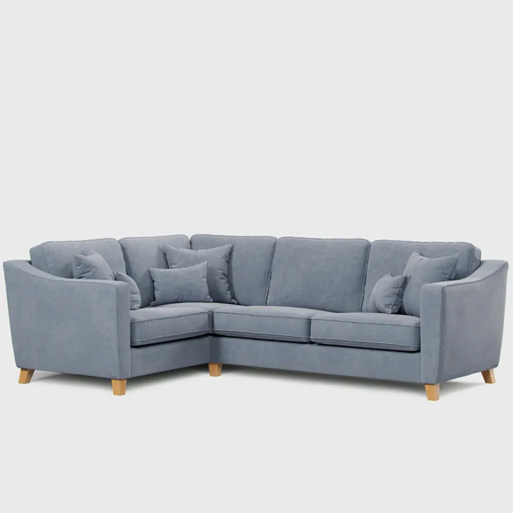 3-Seater Left Hand Corner Sofa - Blue