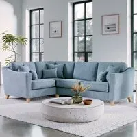 3-Seater Left Hand Corner Sofa - Blue