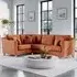 3-Seater Left Hand Corner Sofa - Terracotta