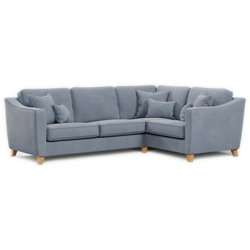 3-Seater Right Hand Corner Sofa - Blue