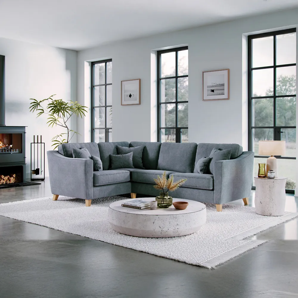 3-Seater Right Hand Corner Sofa - City Denim