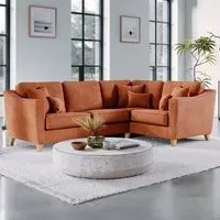 3-Seater Right Hand Corner Sofa - Terracotta