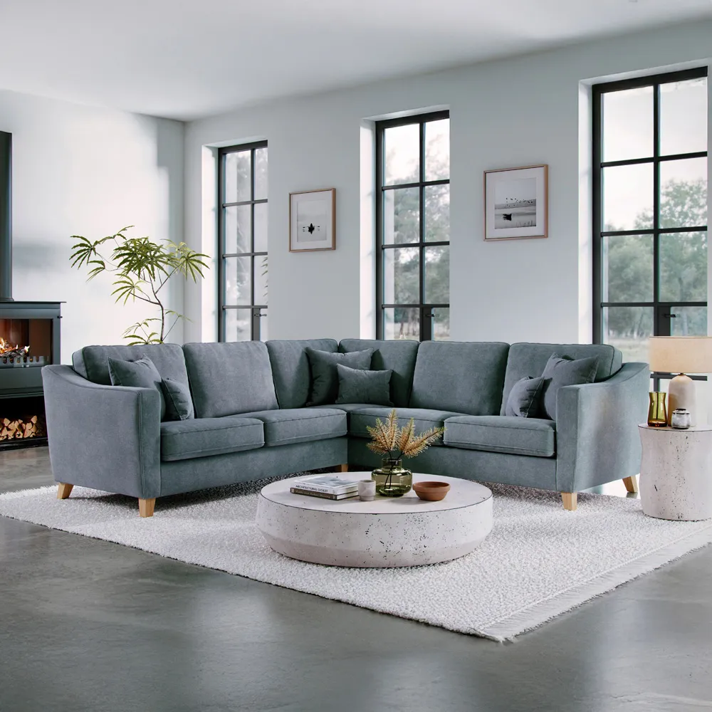 4-Seater Corner Sofa - City Denim