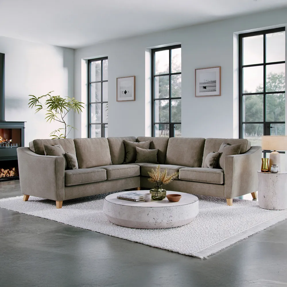 4-Seater Corner Sofa - Fossil