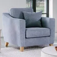 City Fine Blue Armchair - Blue
