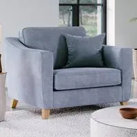 City Fine Blue Snuggle Chair - Blue