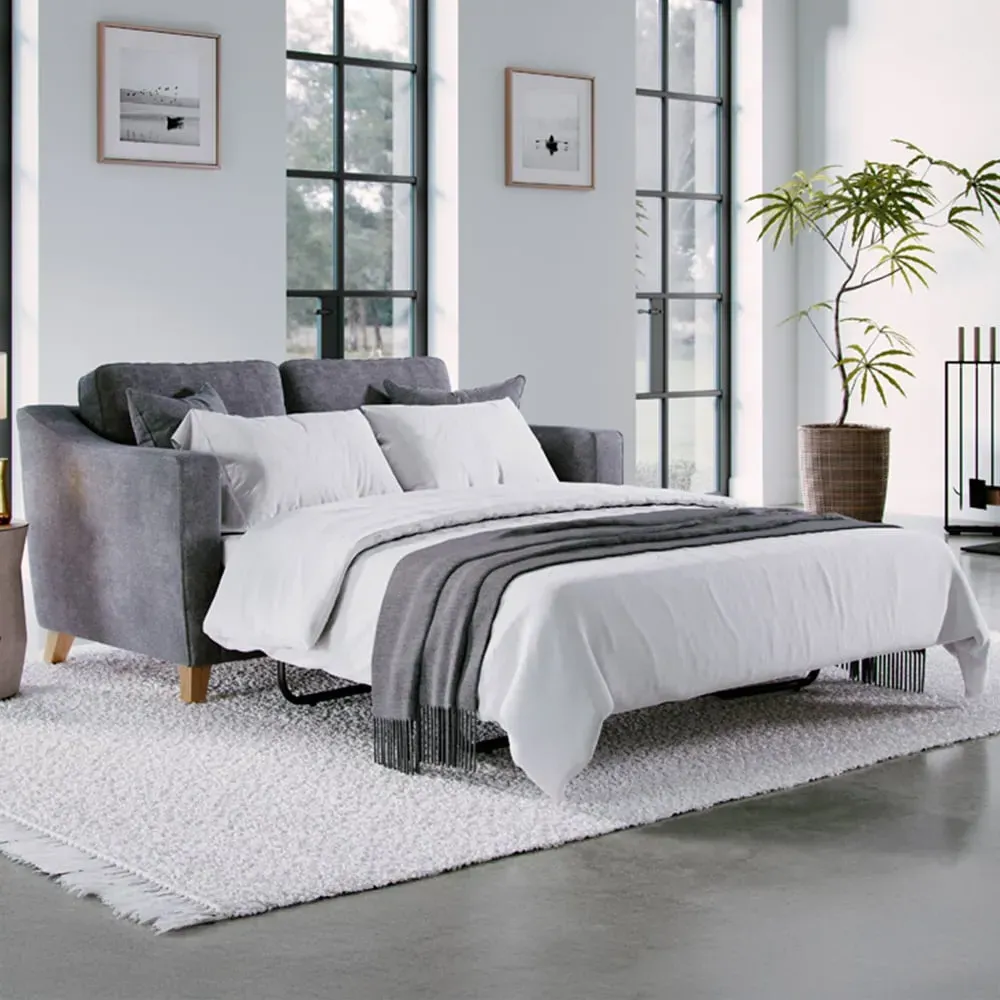 City Steel 2-Seater Sofa Bed - Grey