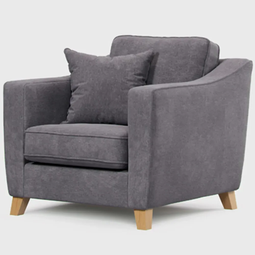 City Steel Armchair - Grey
