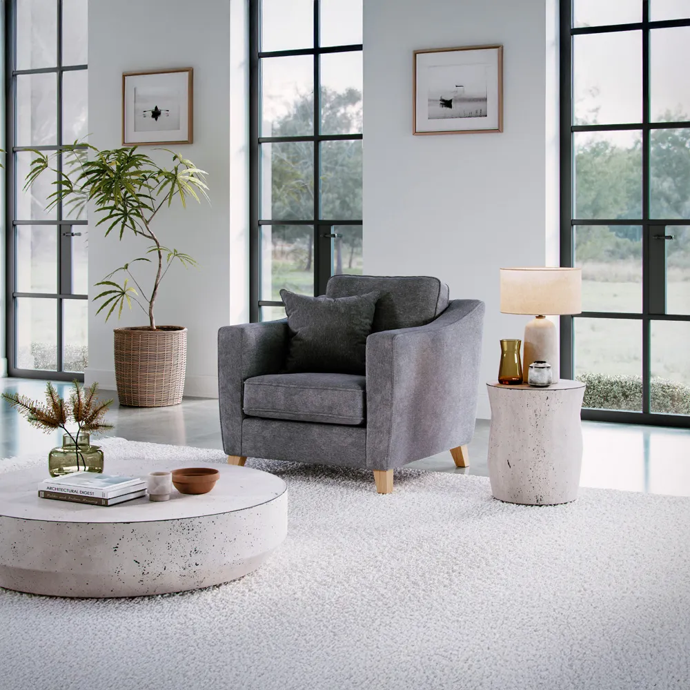 City Steel Armchair - Grey