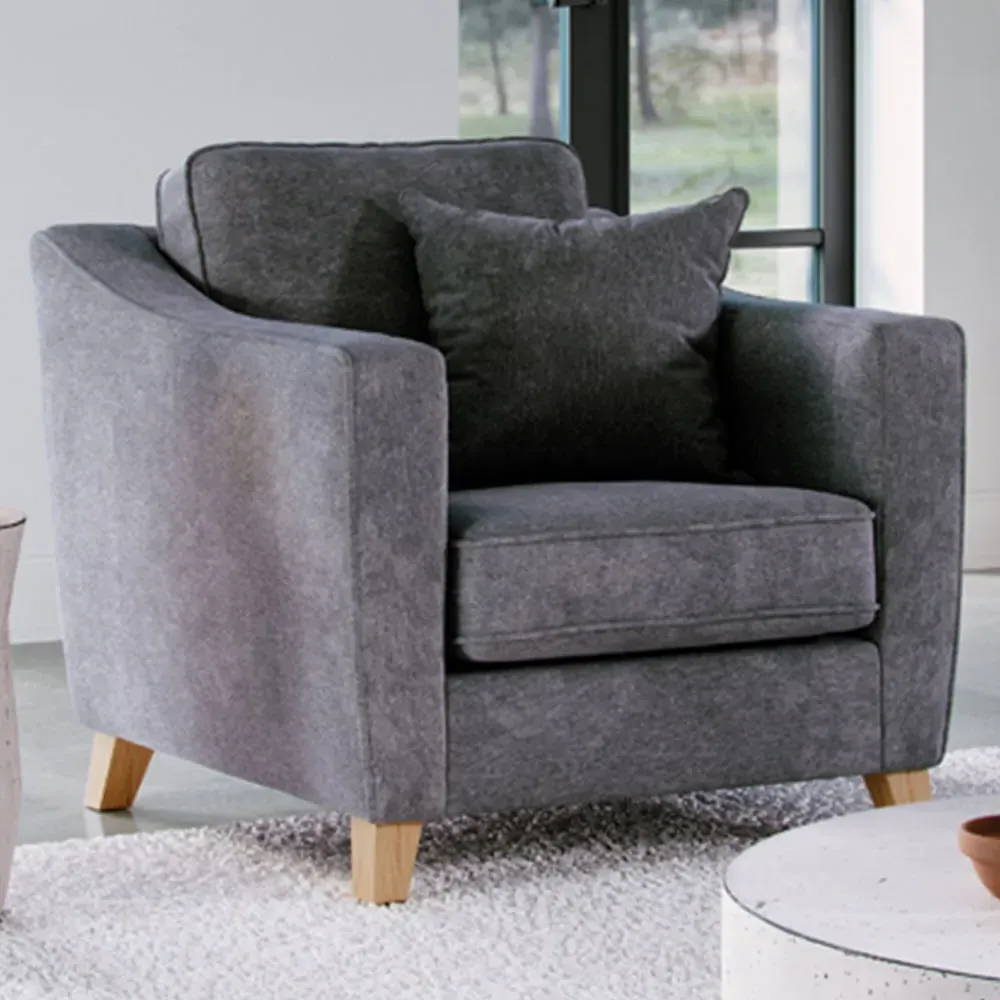 City Steel Armchair - Grey