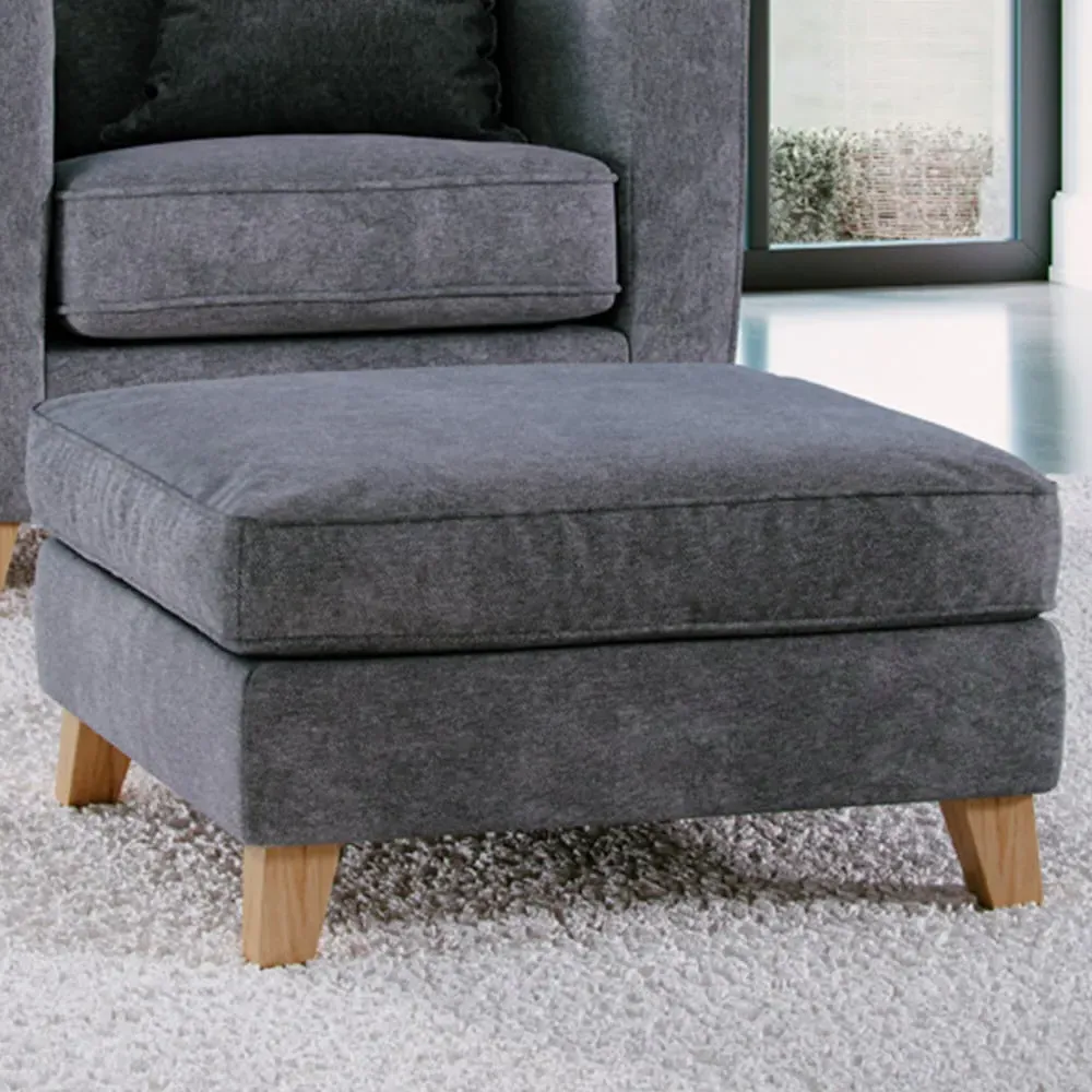 City Steel Footstool - Grey image