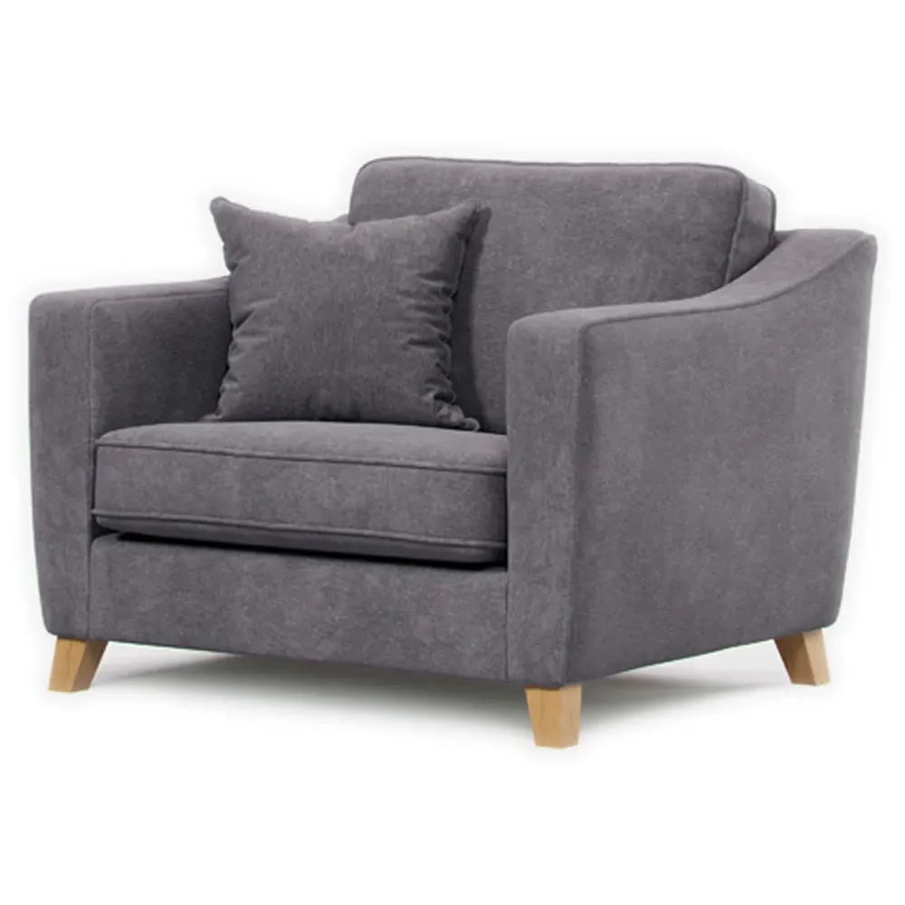 City Steel Snuggle Chair - Grey