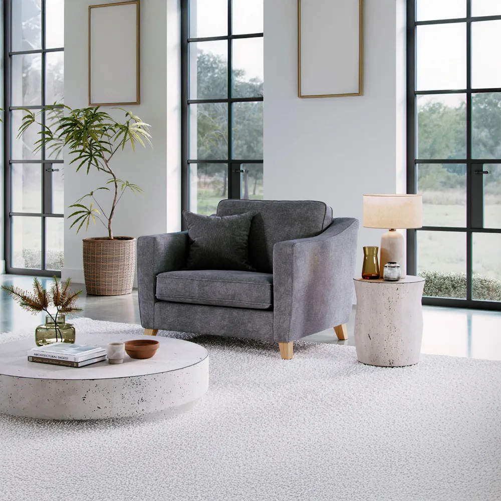 City Steel Snuggle Chair - Grey