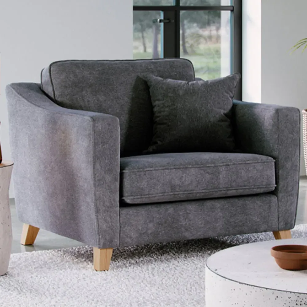 City Steel Snuggle Chair - Grey