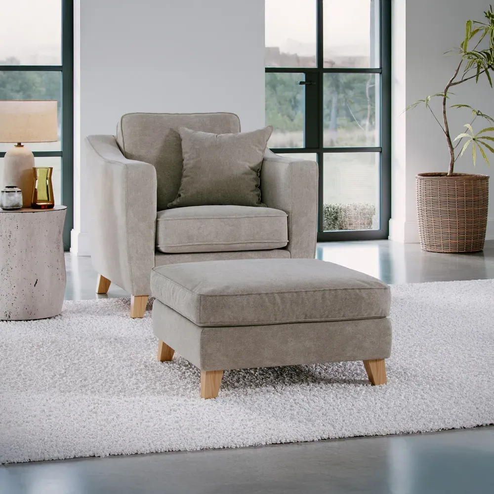 City Stone Footstool - Blonde