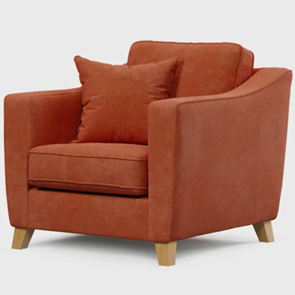 City Terracotta Armchair - Red