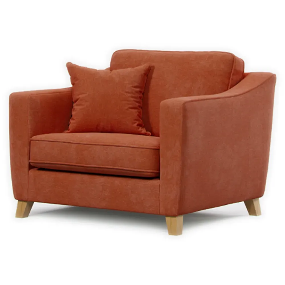 City Terracotta Snuggle Chair - Red