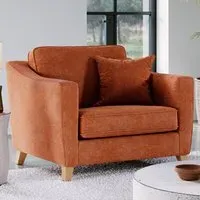 City Terracotta Snuggle Chair - Red