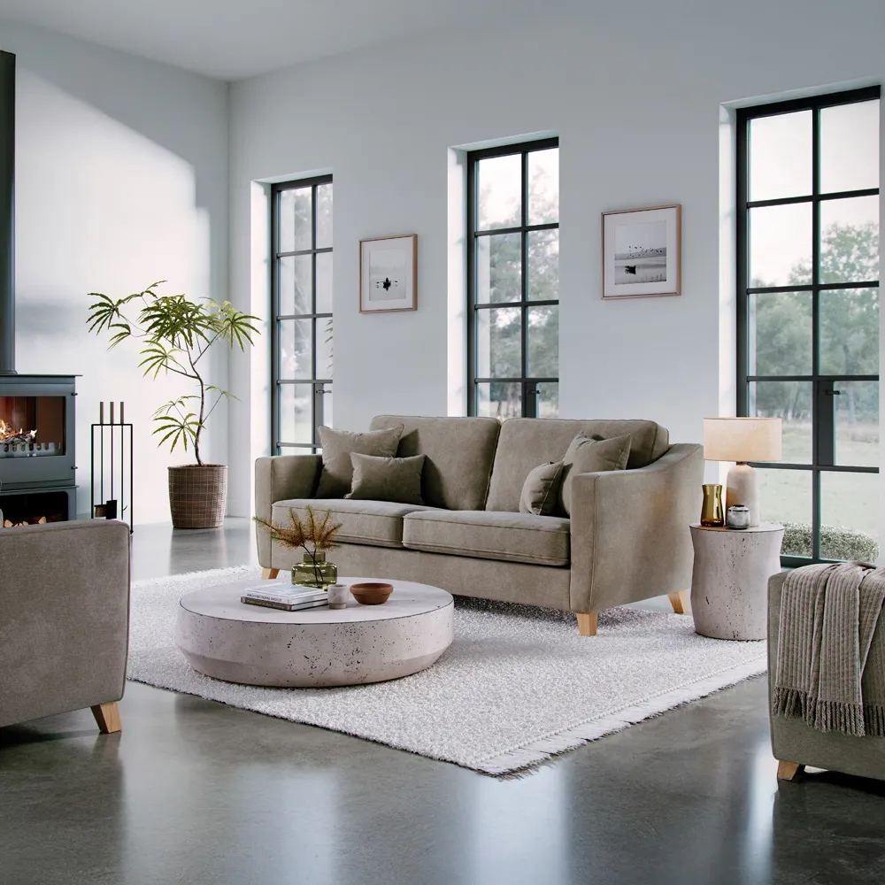 Large 2-Seater City Fossil Sofa - Blonde