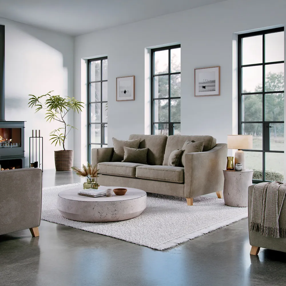 Medium 2-Seater City Fossil Sofa - Blonde