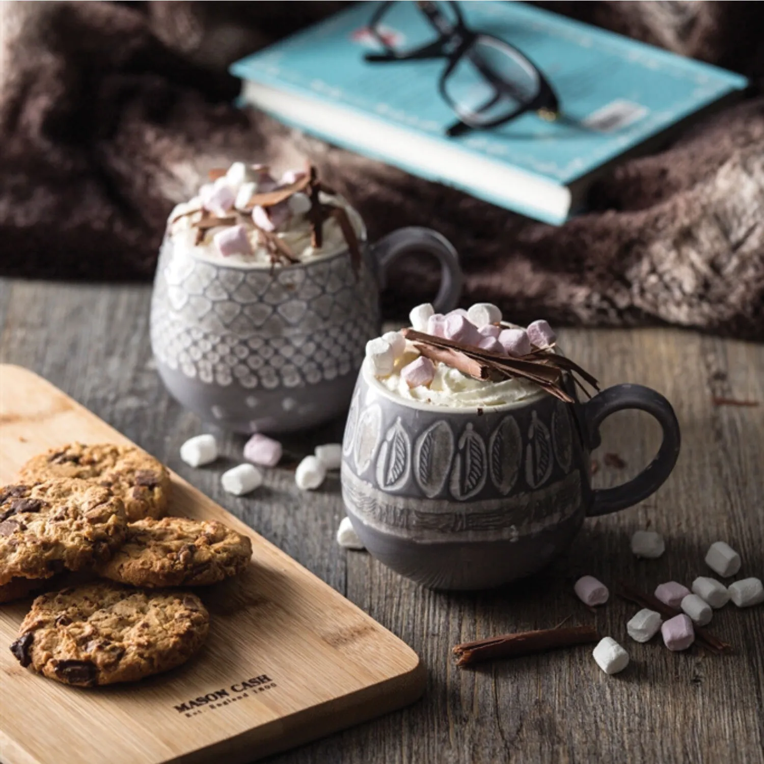 Impressions Leaf Mug - Grey