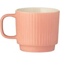 Mason Cash Embossed Line Mug - Coral