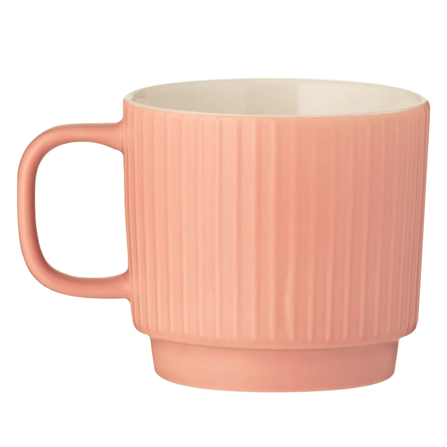 Mason Cash Embossed Line Mug - Coral image