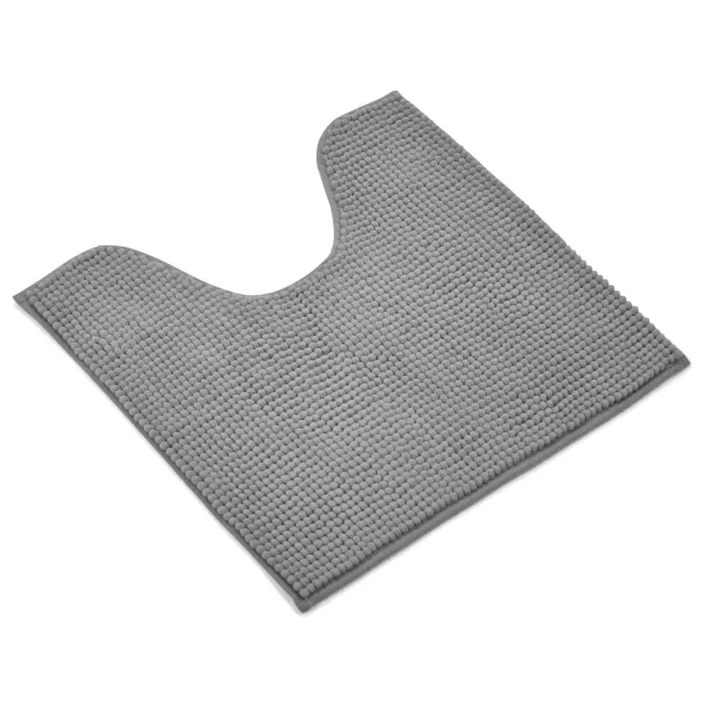 50x80cm Shaggy Noodle Bath Mat - Grey