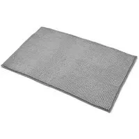 50x80cm Shaggy Noodle Bath Mat - Grey