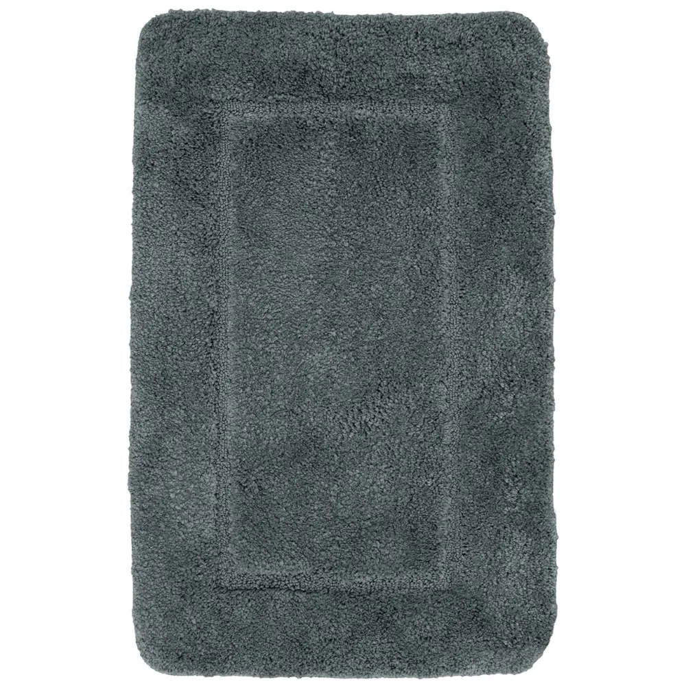Charcoal Micro Fibre Bath Mat Set - Charcoal, Polyester