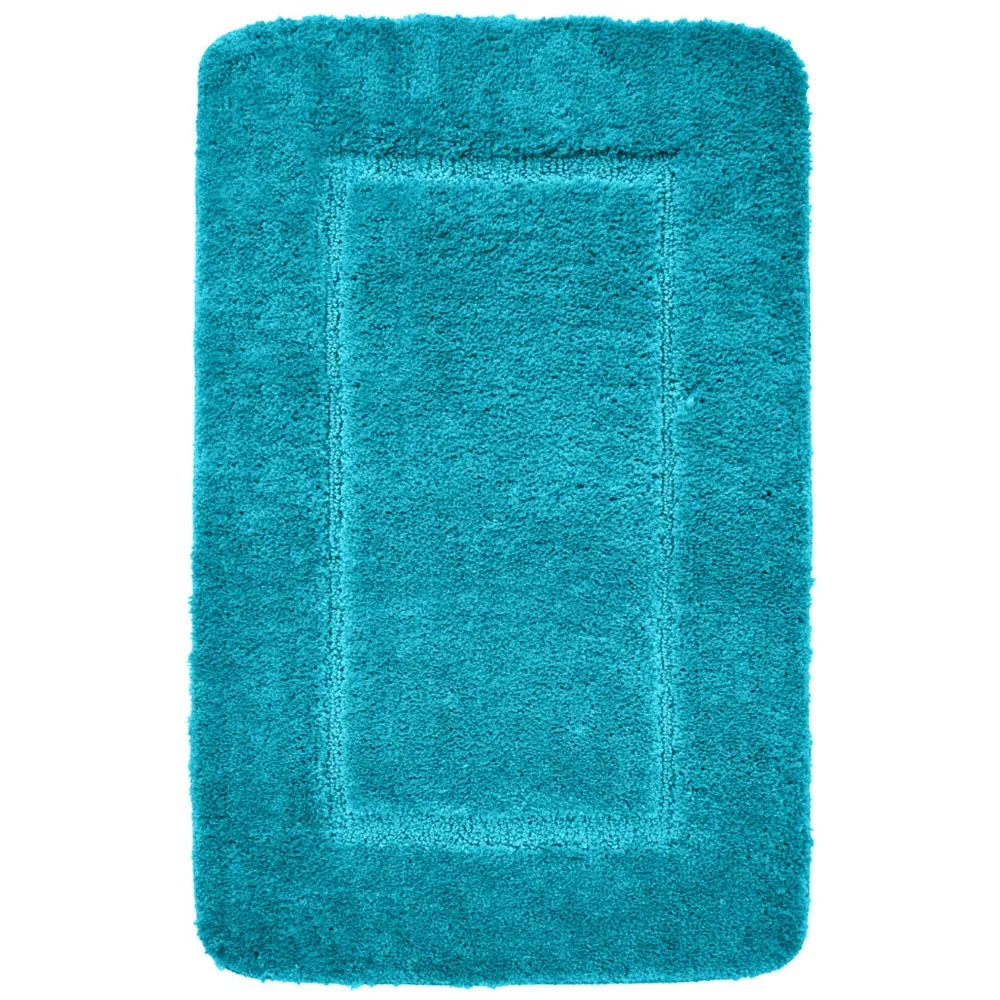 Jade Micro Fibre Bath Mat Set - Blue