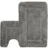 Micro Fibre Bath Mat Set - Grey