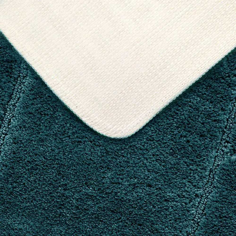 Velosso Bath Mat Set - Indigo, Microfibre
