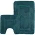 Velosso Bath Mat Set - Indigo, Microfibre