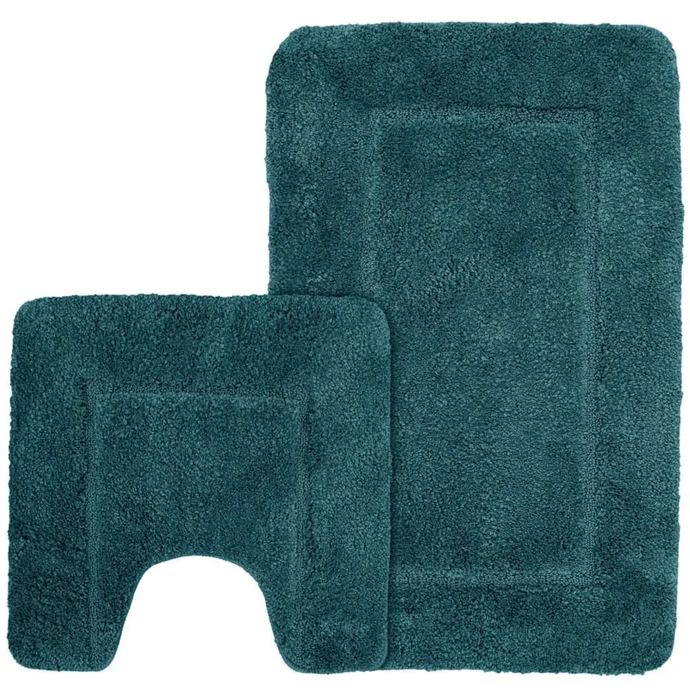 Velosso Bath Mat Set - Indigo, Microfibre image
